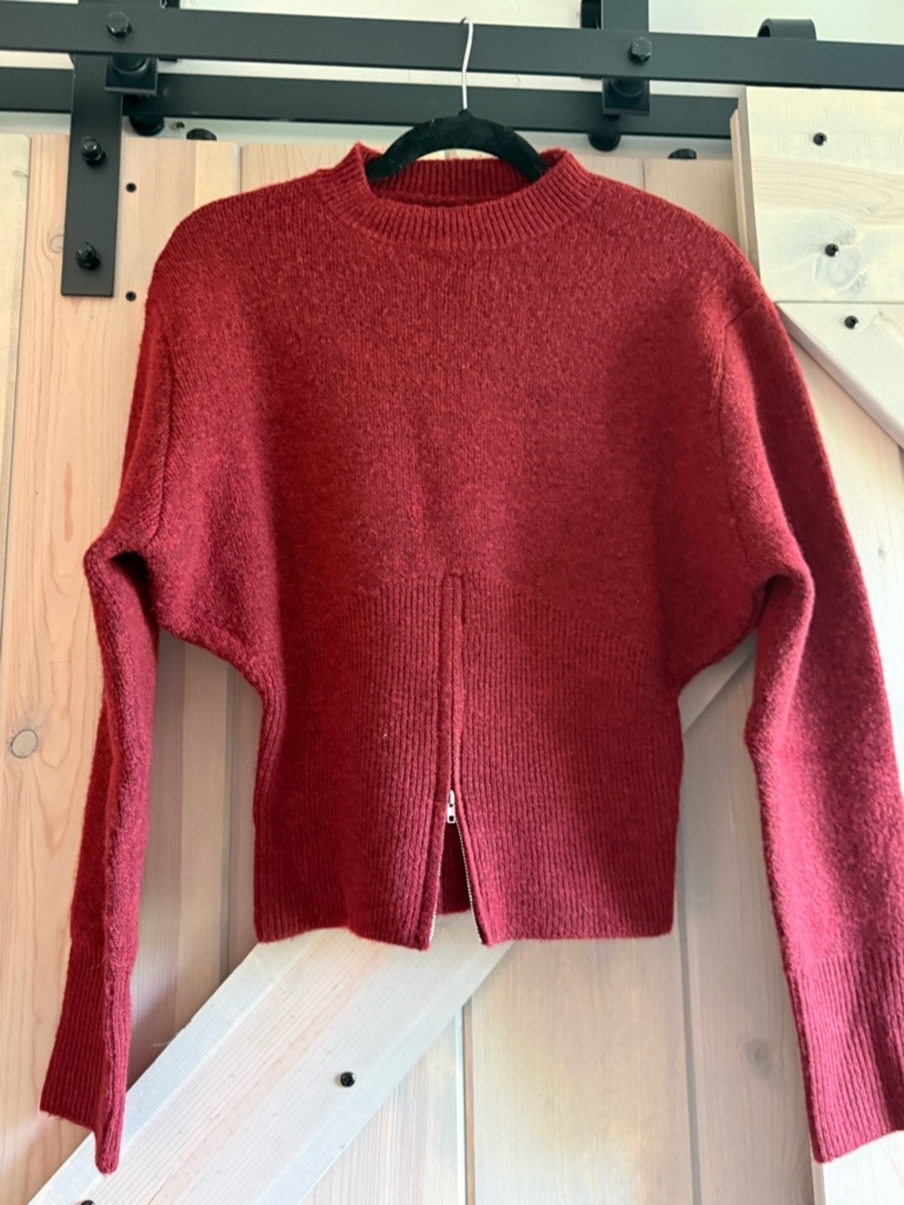NWOT Commense Half Zip Fuzzy Sweater - Picture 3 of 8